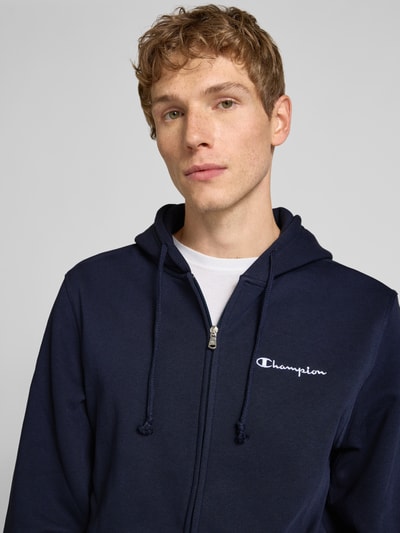 CHAMPION Sweatjack met labelstitching Marineblauw - 3