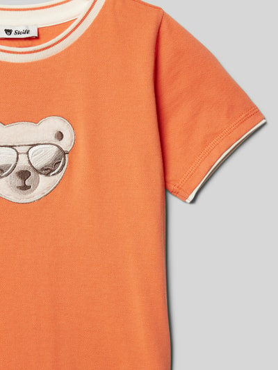 Steiff T-Shirt mit Label-Detail Orange 2