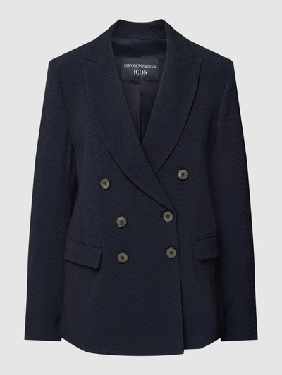 Emporio Armani Blazer mit Strukturmuster Marine 2