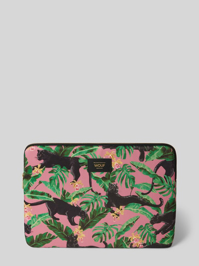 WOUF Laptoptas met labelpatch, model 'Rose Yucata' Helder paars - 1