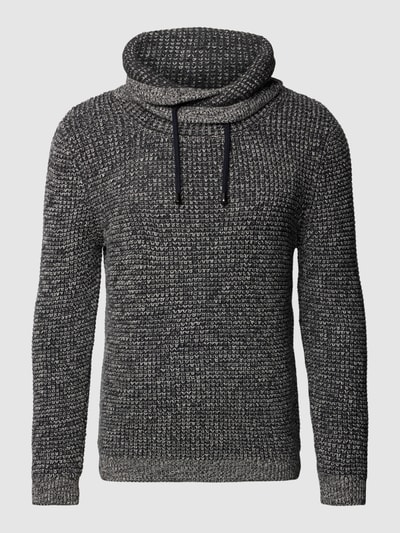 RAGMAN Gebreide pullover met all-over motief Antraciet - 2