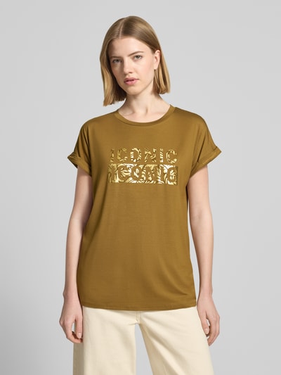 Soyaconcept T-Shirt mit Rundhalsausschnitt und Print Modell 'MARICA' Mittelbraun 4