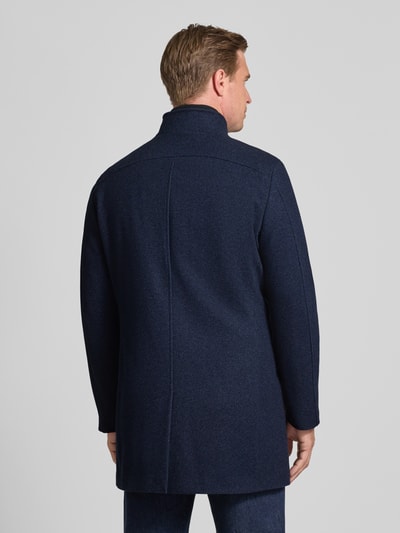 MCNEAL Lange jas met opstaande kraag en steekzakken Donkerblauw - 5