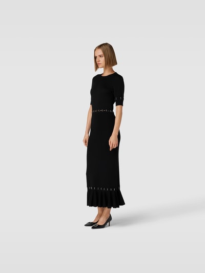 Rabanne Maxikleid mit Zierbesatz Black 1