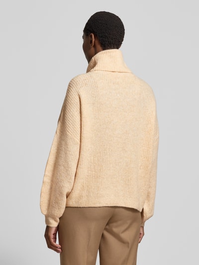 GUIDO MARIA KRETSCHMER WOMAN Oversized gebreide pullover met col, model 'Insa' Beige - 5