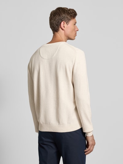 Tom Tailor Regular fit gebreide pullover van zuiver katoen Beige - 5