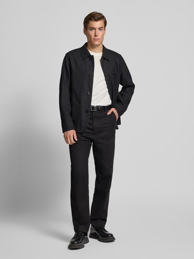 SELECTED HOMME Regular Fit Hemdjacke aus Woll-Mix mit Reverskragen Mittelgrau Melange 1