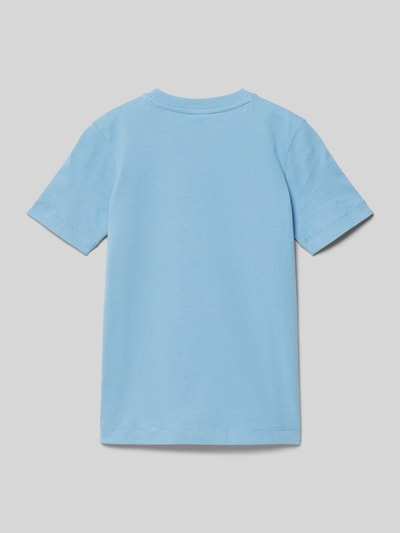 s.Oliver RED LABEL T-Shirt mit Motiv- und Statement-Print Bleu 3