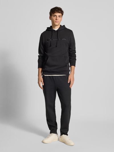 CHAMPION Hoodie met labelstitching Zwart - 1