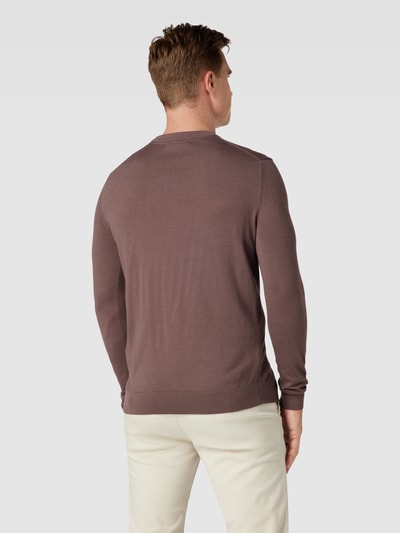 SELECTED HOMME Gebreide pullover met ronde hals Lichtbruin - 5