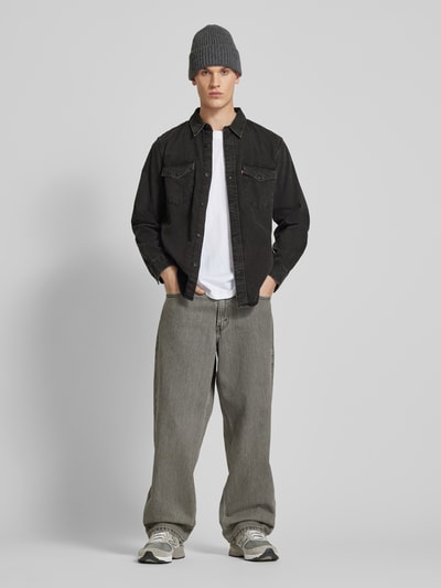 Levi's® Relaxed fit jeansoverhemd met borstzakken Zwart - 1