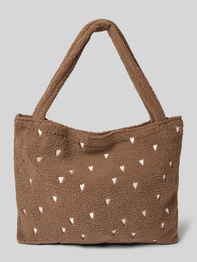 STUDIO NOOS Shopper aus Teddyfell Taupe 3