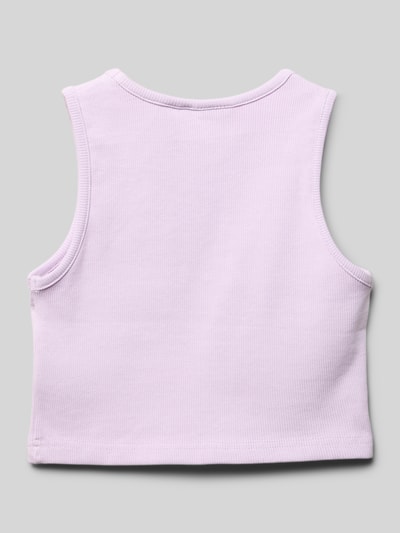 Happy Girls Top z wyhaftowanymi motywami Jasnofioletowy 3