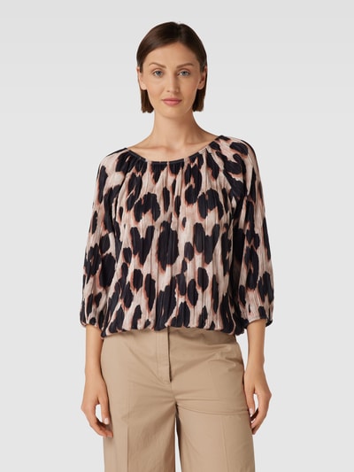 Christian Berg Woman Blusenshirt mit Animal-Print Black 4