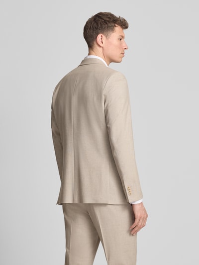 s.Oliver BLACK LABEL regular fit colbert met linnen Beige - 5