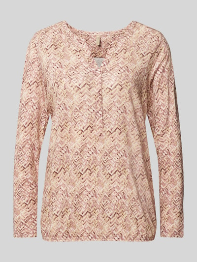 Soyaconcept Regular Fit Blusenshirt mit V-Ausschnitt Modell 'FELICITY' Rose 2