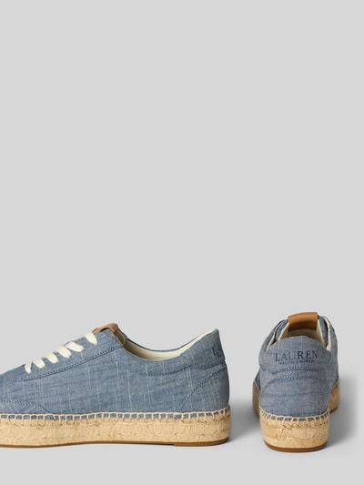 Lauren Ralph Lauren Sneakersy o niskim kroju z espadrylową podeszwą Jeansowy niebieski 2