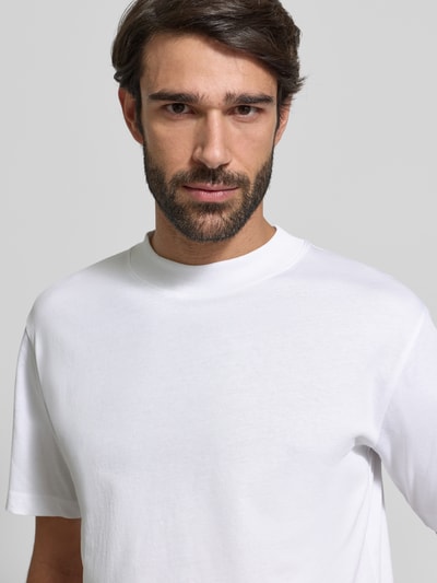 SELECTED HOMME Regular fit T-shirt van puur katoen, model 'COLMAN' Wit - 3