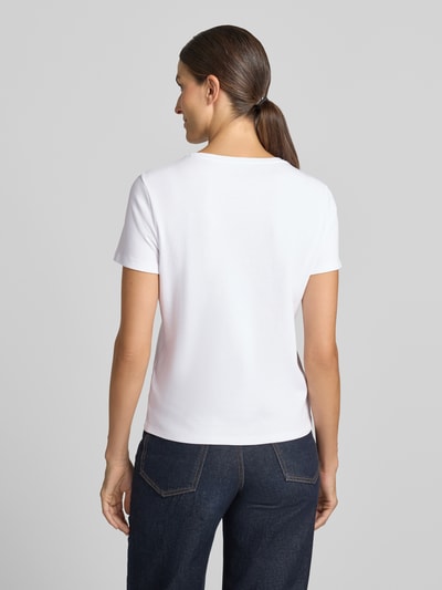 Marc Cain T-shirt met paillettenversiering Wit - 5