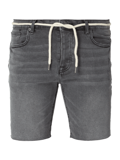 REVIEW 5-Pocket-Jeansshorts im Destroyed Look Mittelgrau 2