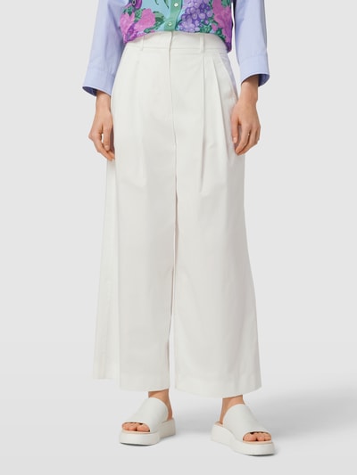 Weekend Max Mara Bundfaltenhose mit Gesäßtaschen Modell 'AGAMIA' Weiss 4