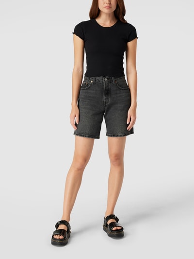 Levi's® Jeansshorts mit Label-Patch Dunkelgrau 1