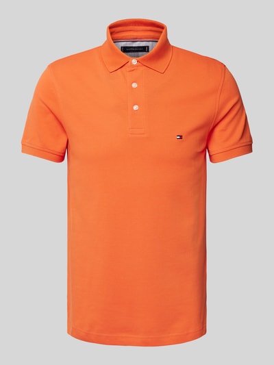 Tommy Hilfiger Slim Fit Poloshirt mit Logo-Stitching Modell '1985' Orange 2