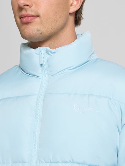 KARL KANI Kurtka pikowana z wyhaftowanym logo Jasnoniebieski 3