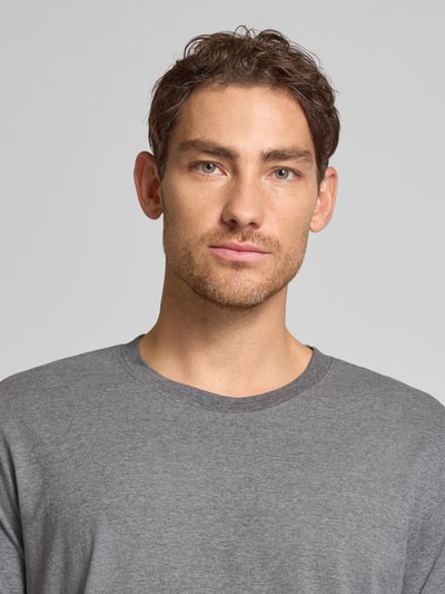 SELECTED HOMME T-shirt o kroju regular fit z mieszanki bawełny model ‘ASPEN’ Średnioszary 3