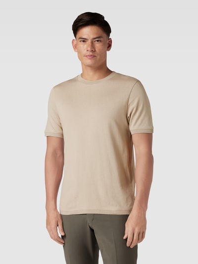 Cinque T-Shirt in Strick-Optik Sand 4