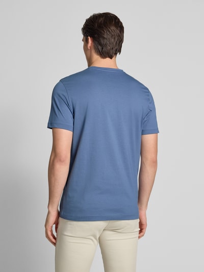 Christian Berg Men T-Shirt mit Label-Print Jeansblau 5