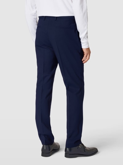 BOSS Regular fit pantalon met steekzakken, model 'Leon' Marineblauw - 5