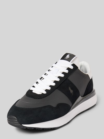 Polo Ralph Lauren Sneaker aus Leder-Mix Modell 'TRAIN' Black 1