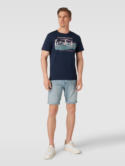 Tom Tailor T-Shirt mit Logo-Print Marine 1