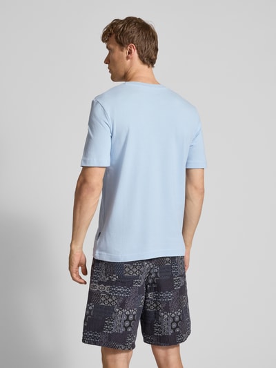 Tom Tailor Regular fit T-shirt van katoenmix Blauw - 5