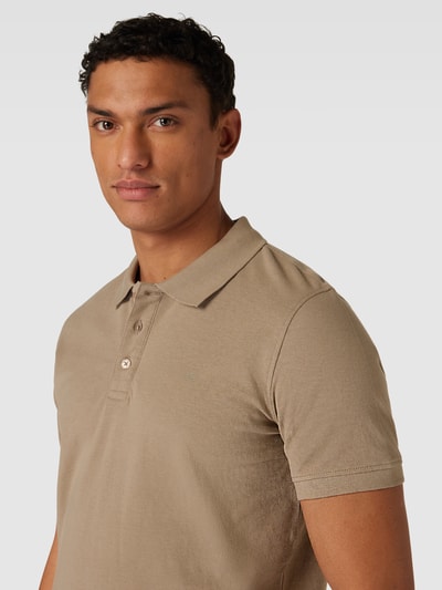 Matinique Poloshirt met labeldetail, model 'MApoleo' Lichtgrijs gemêleerd - 3