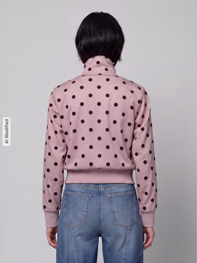 adidas Originals Regular Fit Sweatjacke mit Allover-Muster Modell 'FIREBIRD' Rosa 5