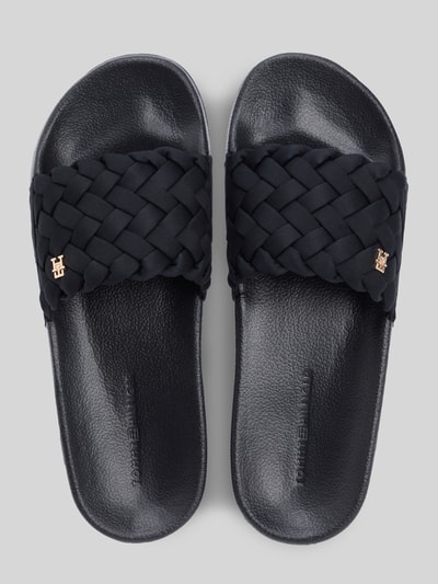 Tommy Hilfiger Badeschuhe mit geflochtenem Zehenriemen Black 3