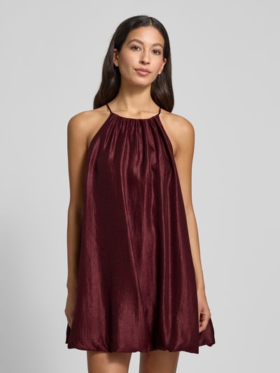 Jake*s Cocktail Sukienka koktajlowa z marszczeniami Ciemnoczerwony 4