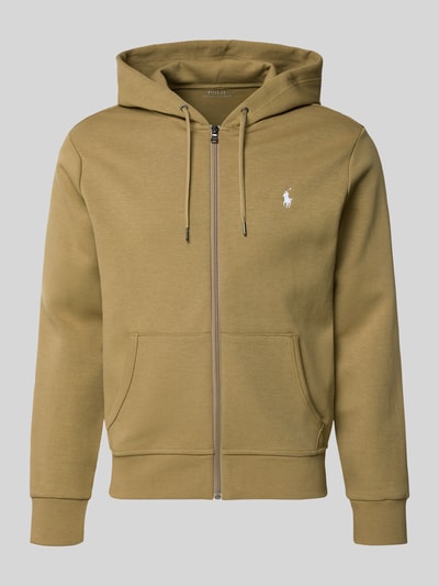 Produktfoto, Regular Fit Sweatjacke aus Baumwoll-Mix von Polo Ralph Lauren, jednolity kolor, krój regular fit, zamek błyskawiczny, wyhaftowane logo, kaptur z tunelem, długi rękaw, dzianina dresowa, mieszanka bawełny