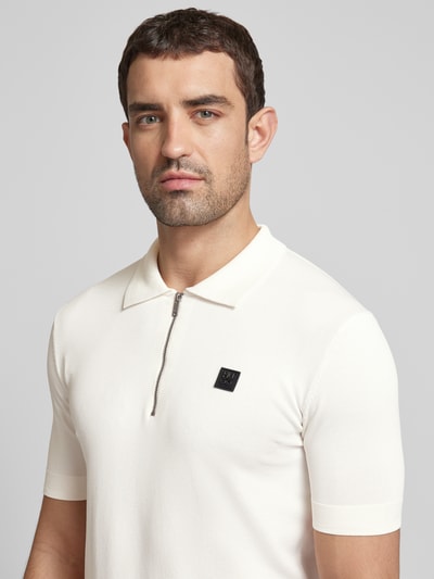 HUGO Regular Fit Poloshirt mit Label-Patch Modell 'Sayfong' Offwhite 3