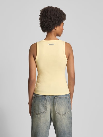 LeGer by Lena Gercke Tanktop mit gerippten Abschlüssen Modell 'Kaili' Hellgelb 5
