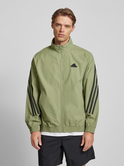 ADIDAS SPORTSWEAR Trainingsjacke mit Stehkragen und Eingrifftaschen Oliv 4