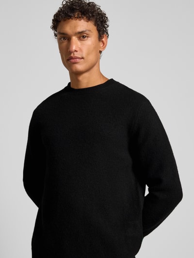 ANNARR Pullover van merinowol, model 'RAGI' Zwart - 3