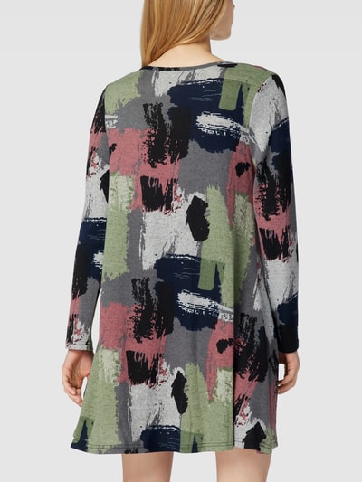 Apricot Mini-jurk met all-over motief Middengrijs gemêleerd - 5