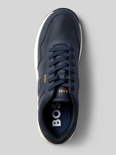 BOSS Sneaker mit Label-Print Modell 'Titanium' Marine 3