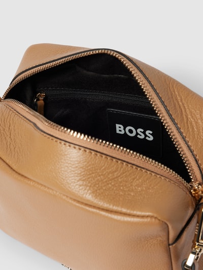 BOSS Black Women Handtasche aus Rindsleder in unifarbenem Design Camel 5