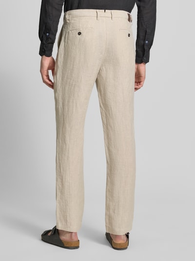 g1920 Regular Fit Leinenhose mit französischen Eingrifftaschen Sand 5