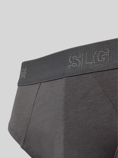 SLG Slip met label in band in een set van 2 stuks, model 'Base Brief' Lichtgrijs - 2