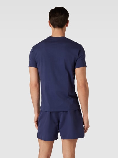 Emporio Armani T-shirt met labelprint Donkerblauw - 5